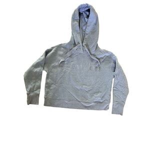 Calvin Klein Performance Heathered Light Blue Hooded Sweatshirt Hoodie Womens M